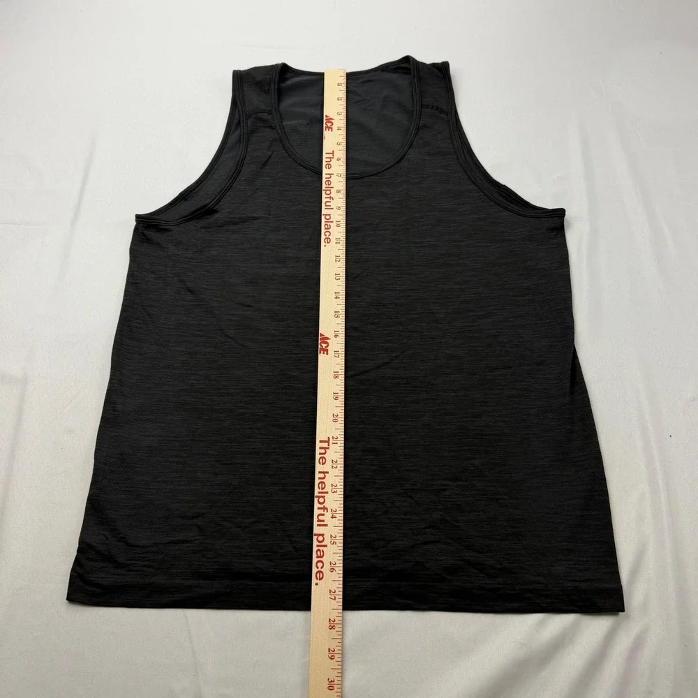Lululemon Metal Vent Tech Tank Mens M Black Heathered Sleeveless Athletic Top